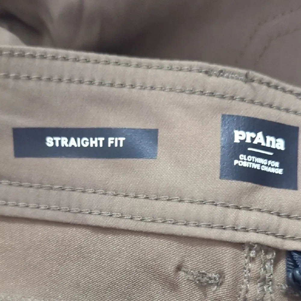 NWT Prana Tan Chinos with Straight Leg and Belt Loops - Picture 6 of 9